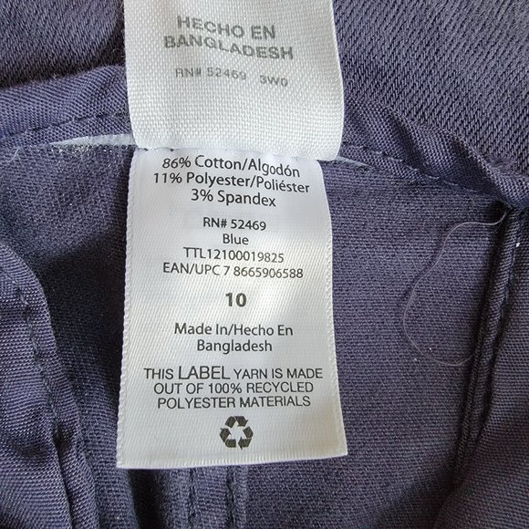 NWT Time and Tru High Rise Wide Leg Crop Pants Size 10 - Picture 7 of 8